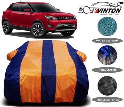 V VINTON Car Cover For Mahindra XUV 300 (With Mirror Pockets)(Grey)