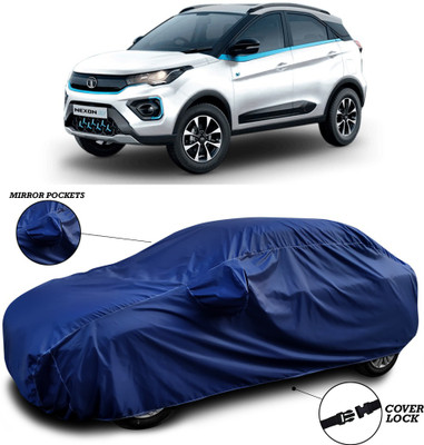 ANTHUB Car Cover For Tata Nexon (With Mirror Pockets)(Blue)