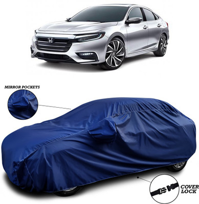 ANTHUB Car Cover For Honda City Facelift (With Mirror Pockets)(Blue)