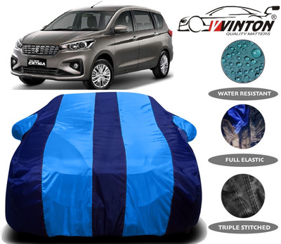 V VINTON Car Cover For Maruti Suzuki Ertiga (With Mirror Pockets)(Blue)