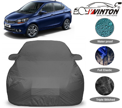 V VINTON Car Cover For Tata Tigor (With Mirror Pockets)(Grey)