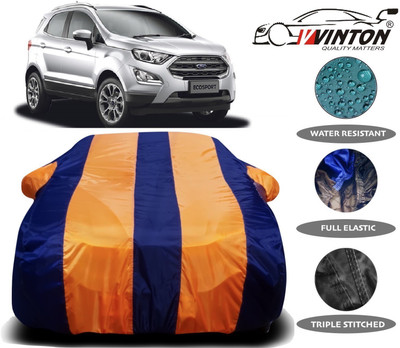 V VINTON Car Cover For Ford Ecosport (With Mirror Pockets)(Orange)
