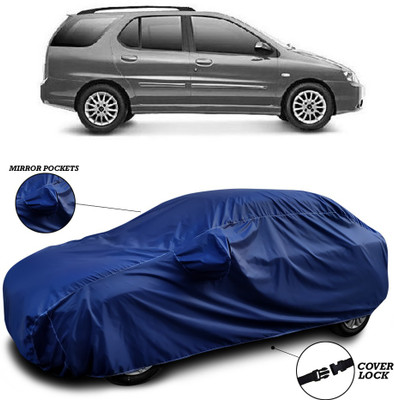 ANTHUB Car Cover For Tata Indigo Marina (With Mirror Pockets)(Blue)