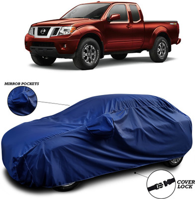 ANTHUB Car Cover For Nissan Frontier (With Mirror Pockets)(Blue)