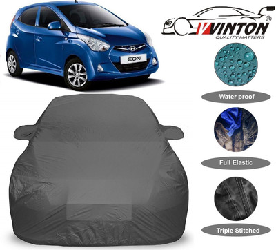 V VINTON Car Cover For Hyundai Eon (With Mirror Pockets)(Grey)