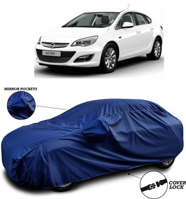 SEBONGO Car Cover For Opel Astra (With Mirror Pockets)(Blue)