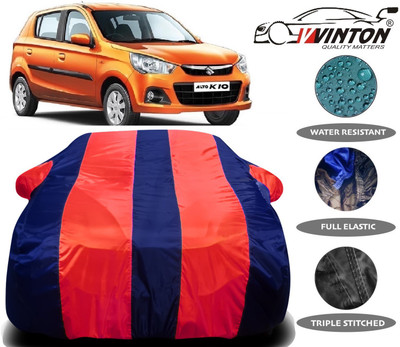 V VINTON Car Cover For Maruti Suzuki Alto K10 (With Mirror Pockets)(Red)