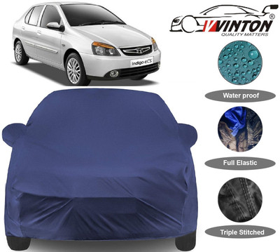 V VINTON Car Cover For Tata Indigo eCS (With Mirror Pockets)(Blue)