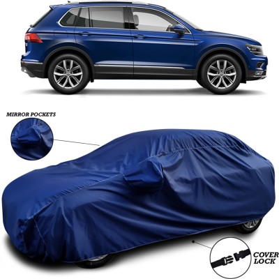 ANTHUB Car Cover For Volkswagen Touareg (With Mirror Pockets)(Blue)