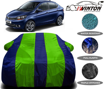 V VINTON Car Cover For Tata Tigor (With Mirror Pockets)(Green)