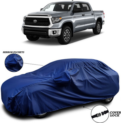 SEBONGO Car Cover For Toyota Tundra (With Mirror Pockets)(Blue)