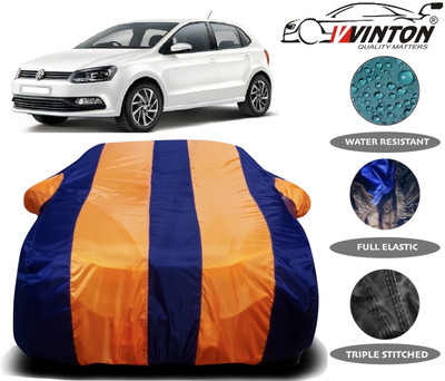 V VINTON Car Cover For Volkswagen Polo (With Mirror Pockets)(Multicolor)