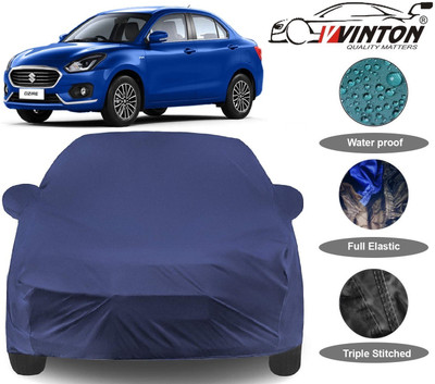 V VINTON Car Cover For Maruti Suzuki Swift Dzire (With Mirror Pockets)(Blue)