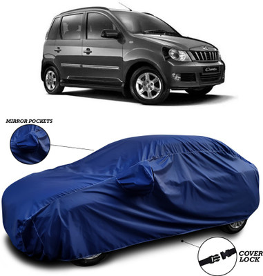 ANTHUB Car Cover For Mahindra Quanto (With Mirror Pockets)(Blue)