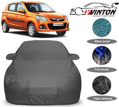V VINTON Car Cover For Maruti Suzuki Alto K10 (With Mirror Pockets)(Grey)