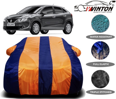 V VINTON Car Cover For Maruti Suzuki Baleno (With Mirror Pockets)(Multicolor)