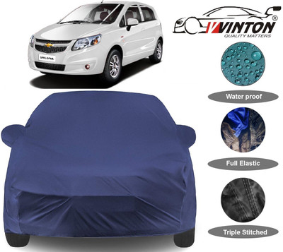 V VINTON Car Cover For Chevrolet Sail UVA (With Mirror Pockets)(Blue)