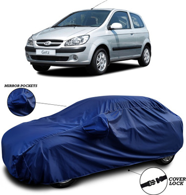 ANTHUB Car Cover For Hyundai Getz (With Mirror Pockets)(Blue)