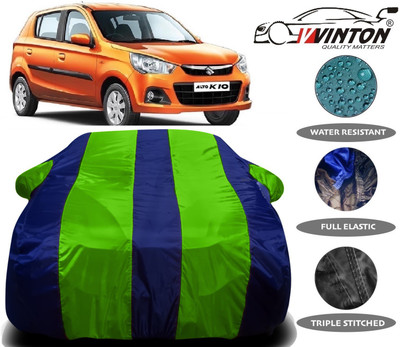 V VINTON Car Cover For Maruti Suzuki Alto K10 (With Mirror Pockets)(Green)