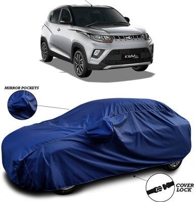 ANTHUB Car Cover For Mahindra KUV100 NXT (With Mirror Pockets)(Blue)