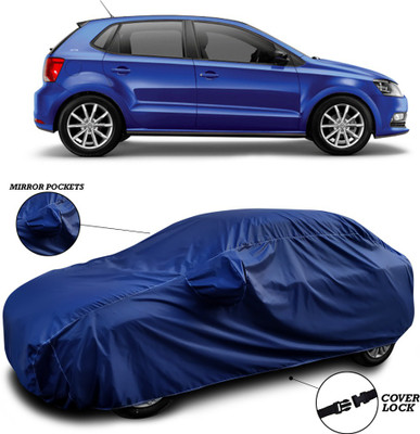 ANTHUB Car Cover For Volkswagen Polo GT (With Mirror Pockets)(Blue)