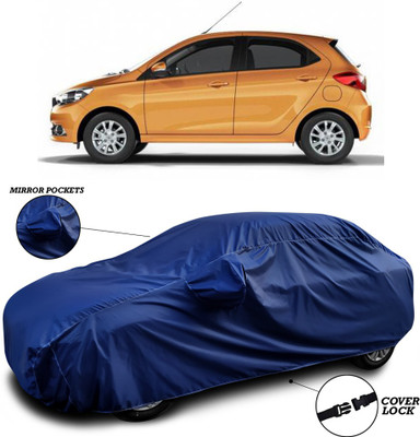 ANTHUB Car Cover For Tata Tiago EV (With Mirror Pockets)(Blue)