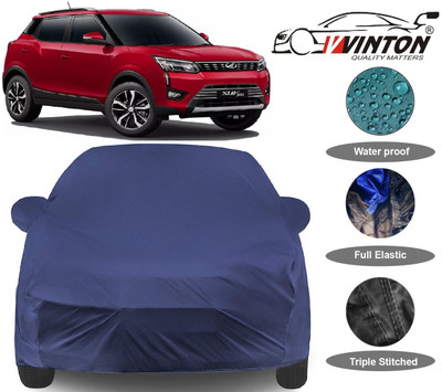 V VINTON Car Cover For Mahindra XUV 300 (With Mirror Pockets)(Blue)
