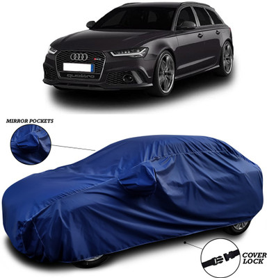 ANTHUB Car Cover For Audi RS6 (With Mirror Pockets)(Blue)