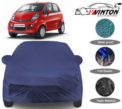 V VINTON Car Cover For Tata Nano (With Mirror Pockets)(Blue)