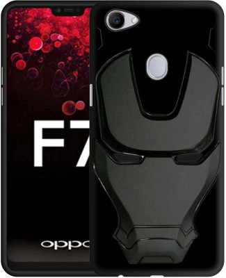 Faybey Back Cover for OPPO F7(Black, Shock Proof, Silicon, Pack of: 1)