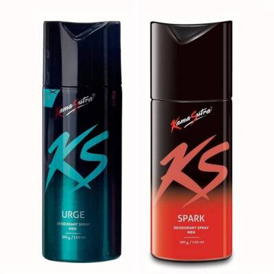 KS Kamasutra Urge and Spark Deodorant Spray  -  For Men