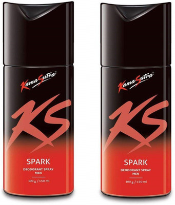 Kamasutra ks red Deodorant Spray  -  For Men(300 ml, Pack of 2)