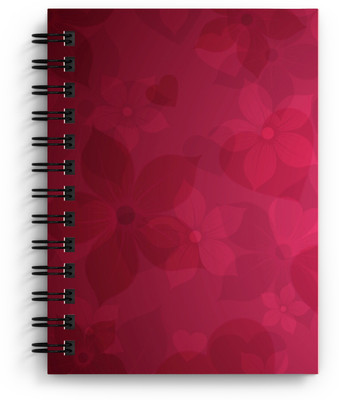 DI-KRAFT solid print handmade diary A5 Diary Unruled 150 Pages(Dark pink)