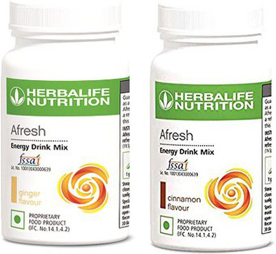 HERBALIFE Afresh Energy Drink Mix - Ginger Flavor & Cinnamon Flavor For Weight Loss Energy Drink(2x50 g, Ginger, Cinnamon Flavored)
