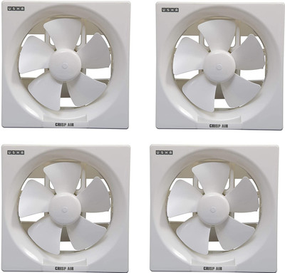 Usha crisp air..pack of 4 250 mm 5 Blade Exhaust Fan  (White, Pack of 4)