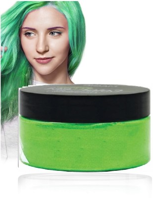 ADJD Washable Green temporary hair color wax washable instant hair colour for man and woman style your hair with violet colour hair wax 100gm , Green