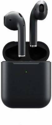 Clownfish BT earbuds 12 black Sensor Touch and Portable Charging Case Bluetooth Headset