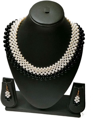 PRAGATI Alloy Black, White Jewellery Set(Pack of 1)