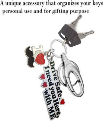 Rashi Traders Locking with heavy matel Drive Safe, I Need You Here With Me key Chain Key Chain