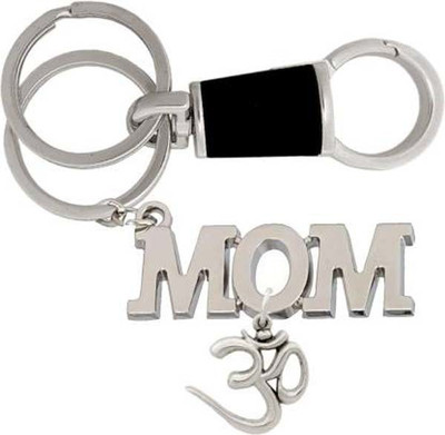 Rashi Traders OM With I Love Mom Locking Key Chain Key Chain