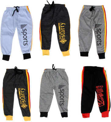alphonso Track Pant For Boys(Multicolor, Pack of 6)