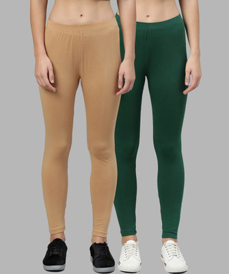 Kryptic Ankle Length  Western Wear Legging(Green, Brown, Solid)