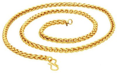 Adore Jewels Golden Links Stylish Stainless Steel Snake Link Chain for Boys/Men/Girls/Women (1 Pcs) Stainless Steel Chain