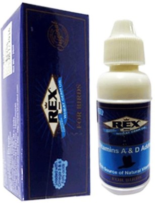 REX Wheat Germ Oil Pet Supplement with high natural source of Vitamin E and essential Fatty Acids. For Birds,Guinea,Pigs & Rabbit 20 Ml Pet Health Supplements(20 ml)