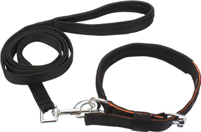 Wildedge 138 cm Dog Strap Leash(Black)