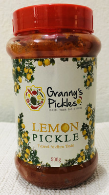 Granny's Pickles Lemon Pickle - Typical Andhra Taste 500 Gms Lemon Pickle(500 g)