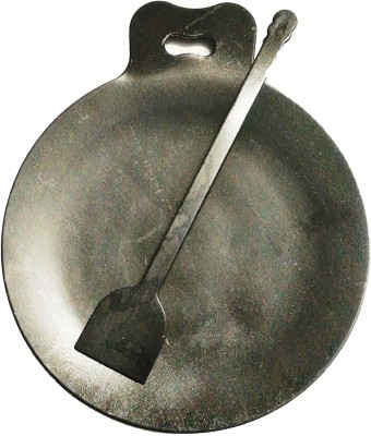 Jayam Traditional PURE IRON MADE CONCAVE DOSA / ROTI TAWA / 12 INCH DIA / STRONG - 2.5KG / WITH IRON DOSA TURNER Tawa 30 cm diameter(Iron)