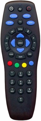 Akshita Tata Sky Universal HD & SD Set Top Box (Also Works with All TV) Generic Remote Controller(Black)