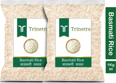 Trinetra Best Quality Basmati Rice-1Kg (Pack Of 2) Basmati Rice (Long Grain, Raw)(2 kg)