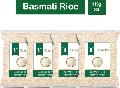 Trinetra Best Quality Basmati Rice-1Kg (Pack Of 4) Basmati Rice (Long Grain, Raw)(4 kg)